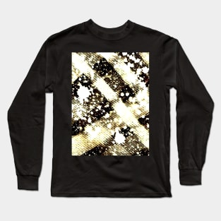 black and white bleach effect texture design Long Sleeve T-Shirt